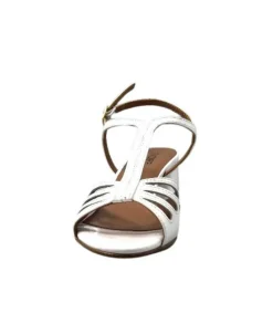 Talon|Soirée<Ivoire0334 Sandales Talon Ivoire F2295 Venezia Cuir Vernis Blanc