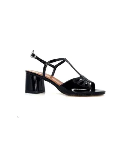 Talon|Sandales<Ivoire0334 Sandales Talon Ivoire F2295 Venezia Cuir Vernis Noir