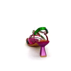Vacances|Soirée<Hispanitas Sandales Talons Chv 243292 Cuir Fushia Multicolore