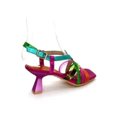 Vacances|Soirée<Hispanitas Sandales Talons Chv 243292 Cuir Fushia Multicolore