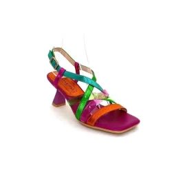Vacances|Soirée<Hispanitas Sandales Talons Chv 243292 Cuir Fushia Multicolore
