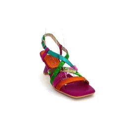 Vacances|Soirée<Hispanitas Sandales Talons Chv 243292 Cuir Fushia Multicolore