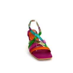 Vacances|Soirée<Hispanitas Sandales Talons Chv 243292 Cuir Fushia Multicolore