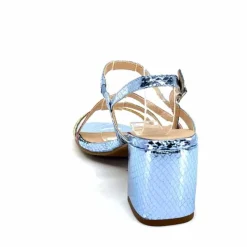 Soirée|Sandales<Ivoire0104a Sandales Talons Ivoire A47146 Cuir Métal Ciel Jaune Vert Rose Bleu