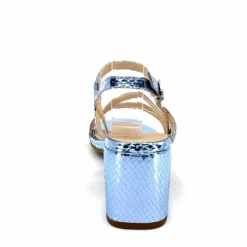 Soirée|Sandales<Ivoire0104a Sandales Talons Ivoire A47146 Cuir Métal Ciel Jaune Vert Rose Bleu