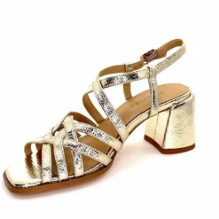 Talon|Féminin<Regarde Le Ciel Sandales Talons Marissa 02 Cuir Dé Or