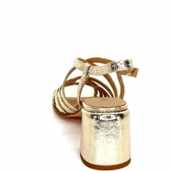 Talon|Féminin<Regarde Le Ciel Sandales Talons Marissa 02 Cuir Dé Or