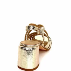 Talon|Féminin<Regarde Le Ciel Sandales Talons Marissa 02 Cuir Dé Or