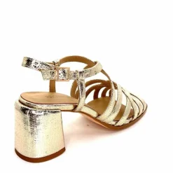 Talon|Féminin<Regarde Le Ciel Sandales Talons Marissa 02 Cuir Dé Or