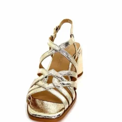 Talon|Féminin<Regarde Le Ciel Sandales Talons Marissa 02 Cuir Dé Or