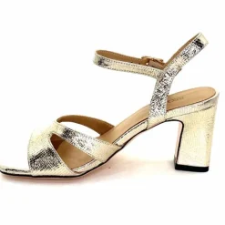 Talon|Féminin<Regarde Le Ciel Sandales Talons Monica 02 Cuir Dé Or