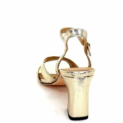 Talon|Féminin<Regarde Le Ciel Sandales Talons Monica 02 Cuir Dé Or