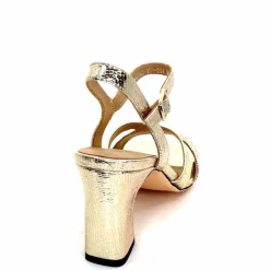 Talon|Féminin<Regarde Le Ciel Sandales Talons Monica 02 Cuir Dé Or