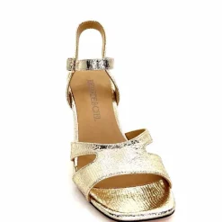 Talon|Féminin<Regarde Le Ciel Sandales Talons Monica 02 Cuir Dé Or