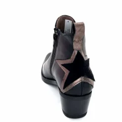 Rock|Santiags<MKD Santiags Gael Cuir Noir