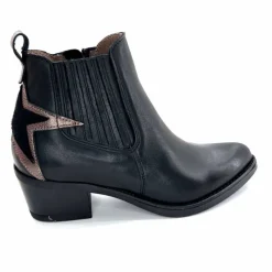 Rock|Santiags<MKD Santiags Gael Cuir Noir