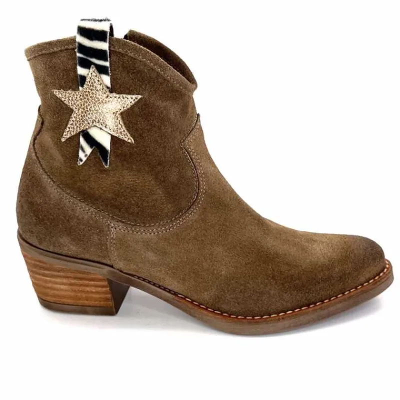 Rock|Santiags<MKD Santiags Geo Daim Taupe