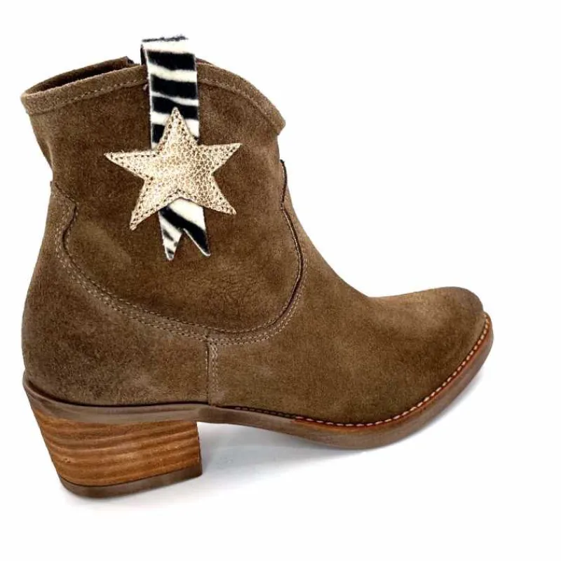 Rock|Santiags<MKD Santiags Geo Daim Taupe