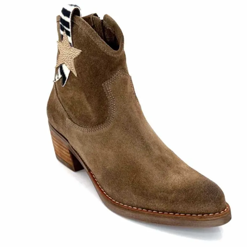 Rock|Santiags<MKD Santiags Geo Daim Taupe